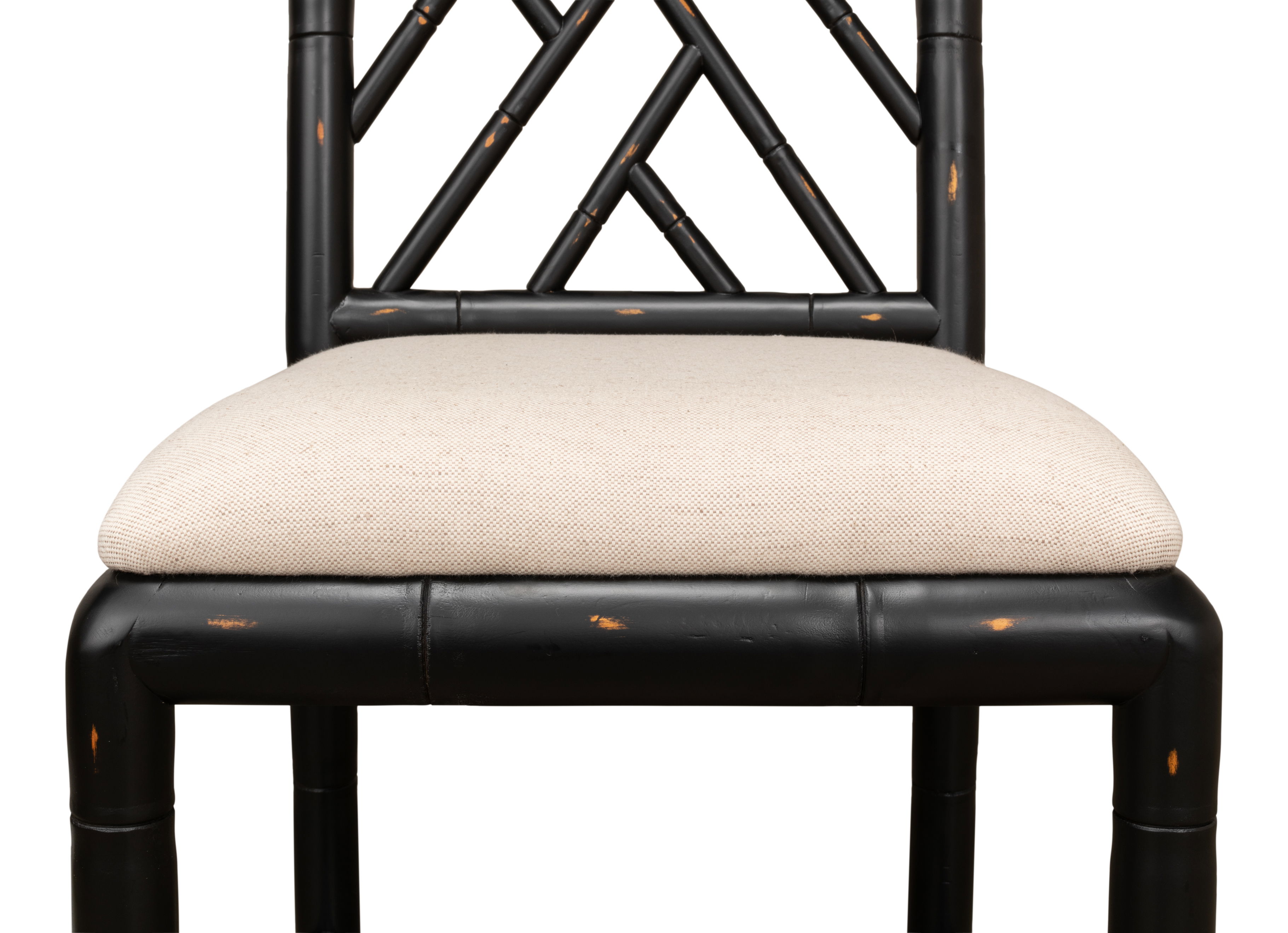 Brighton Bamboo Side Chair Black large image 