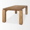 Sapphira 84'L x 42'W Rectangular Dining Table | Modern | Med Brown Wood | Seats 8, by Mercana, 84" length x 42" width x 30" height thumbnail 6
