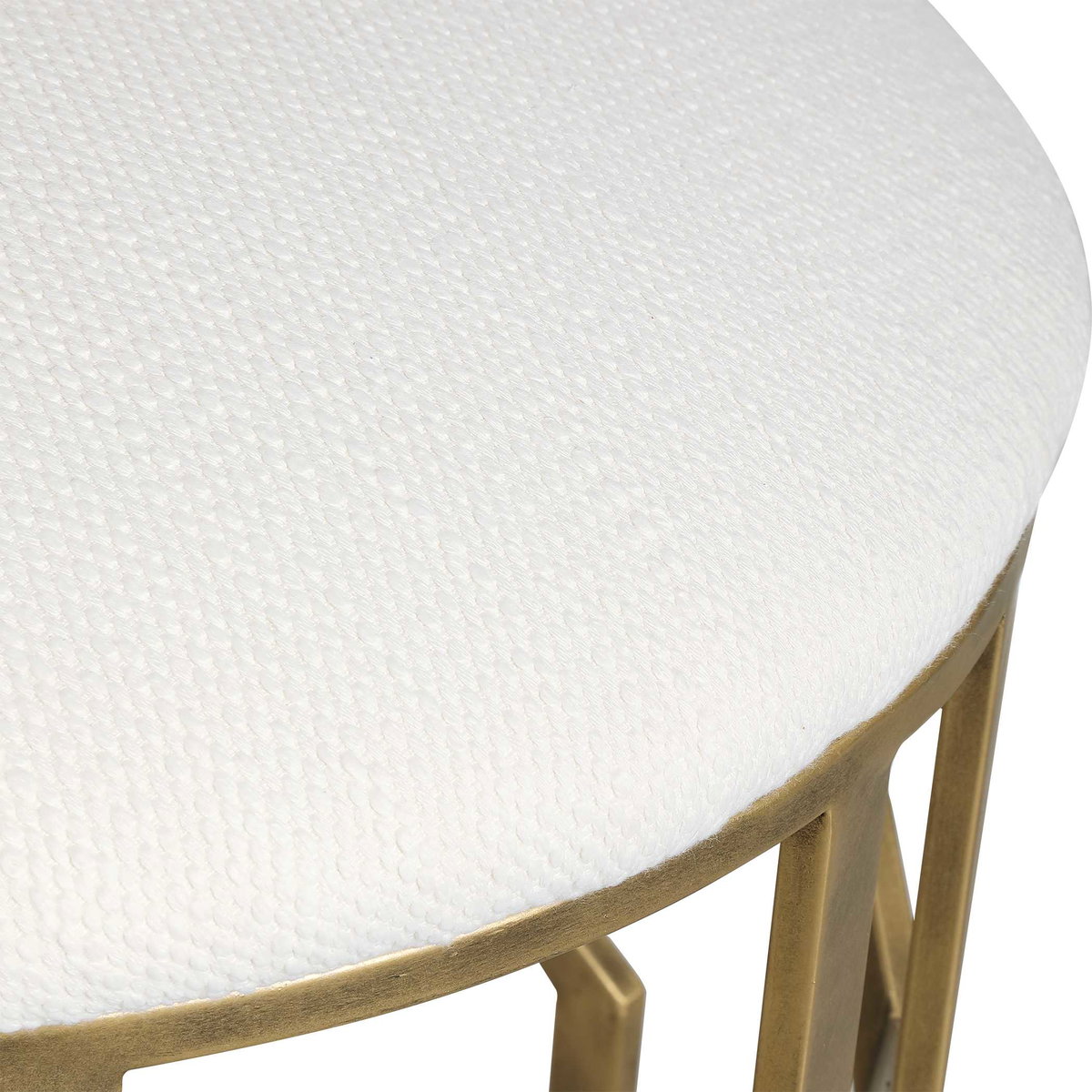 Trellis Geometric Accent Stool, Low Stool by Uttermost, 18" width x 20.5" height x 18" depth View 5