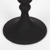 Haute Medium Matte Black Blown Glass Candlestick, Candles & Candle Holder by Mercana, 4.06" length x 4.06" width x 10.24" height thumbnail 6