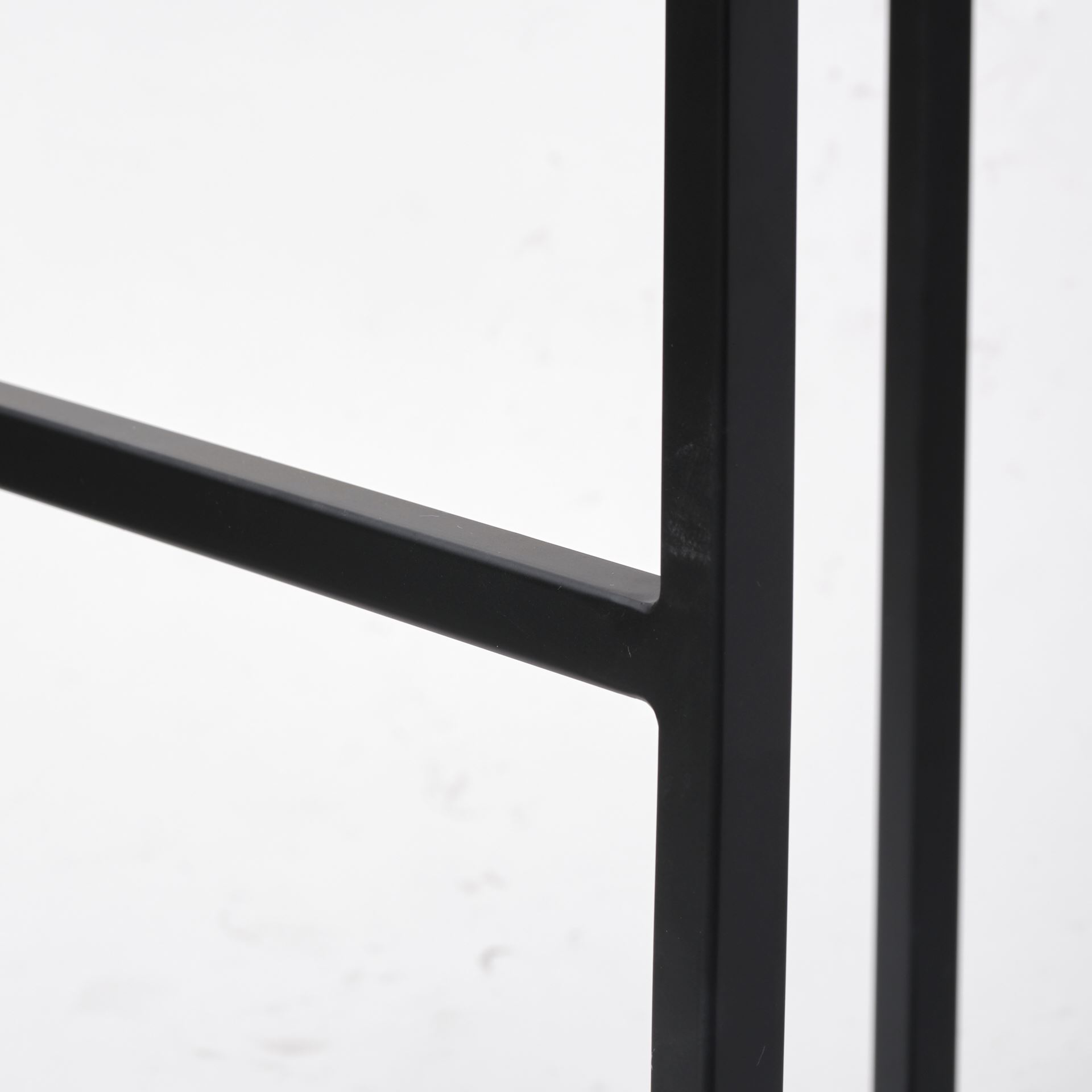 Frodo 29.75H Seat Height White Fabric Seat Black Metal Base Stool, Counter & Bar Stool by Mercana, 16.54" length x 16.54" width x 30" height View 8