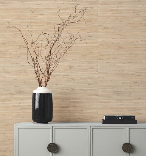 Knotted Grass Natural Wallpaper