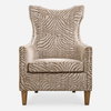 Kiango Animal Pattern Armchair, Accent Chair by Uttermost, 30.5" width x 42.5" height x 33" depth thumbnail 1