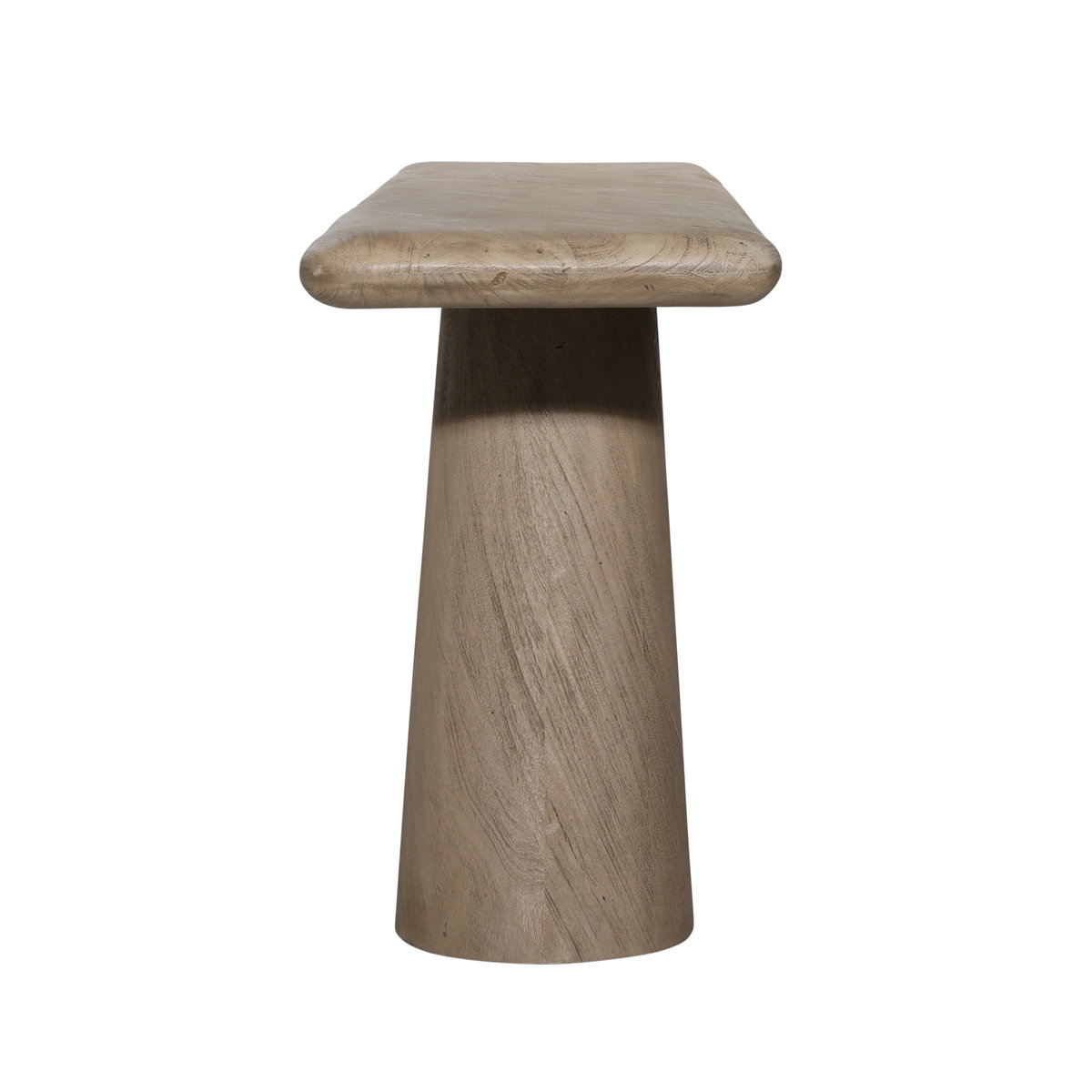 Marci Console Table Weathered Natural, by Dovetail, 69.5" width x 30.3" height x 17" depth View 3