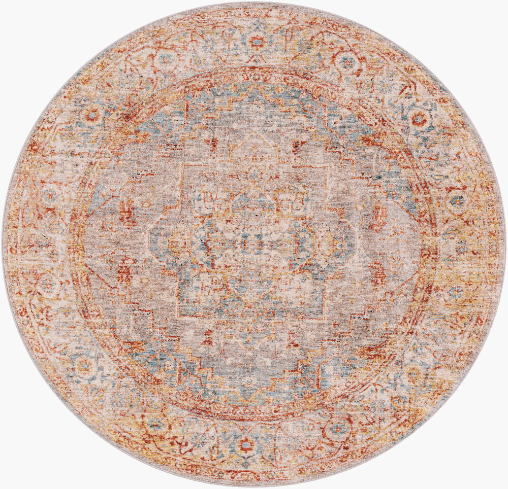 Mirabel Machine Woven Rug, by Surya, 5'2.99" length x 5'2.99" width