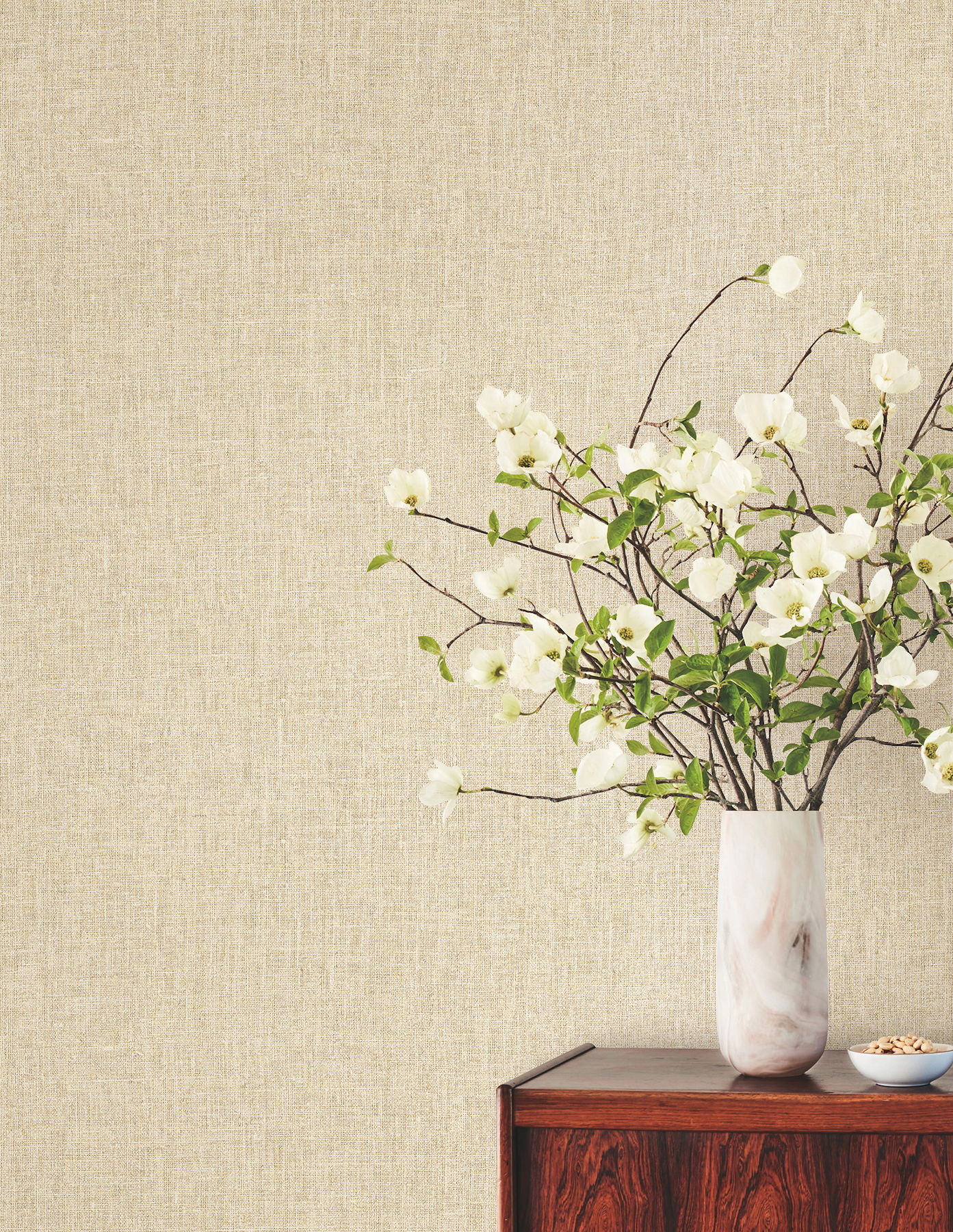 Cromie Ivory Wallpaper, by York Wall, 32'9.6" length x 2'3" width x 0.02" depth View 2