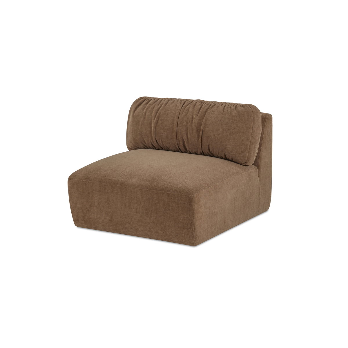 Matina Slipper Chair Taupe, Accent Chair by Moe's Home, 36.2" width x 30.7" height x 40.9" depth View 3
