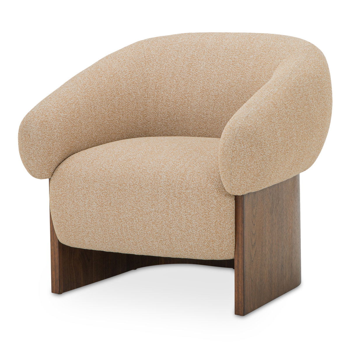 Otto Accent Chair Flecked Tan, by Moe's Home, 33.27" width x 29.5" height x 29.7" depth View 2