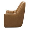 Bowie Swivel Chair Tan Leather thumbnail 3