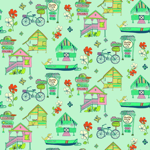 Caribbean Blue Peel & Stick Wallpaper