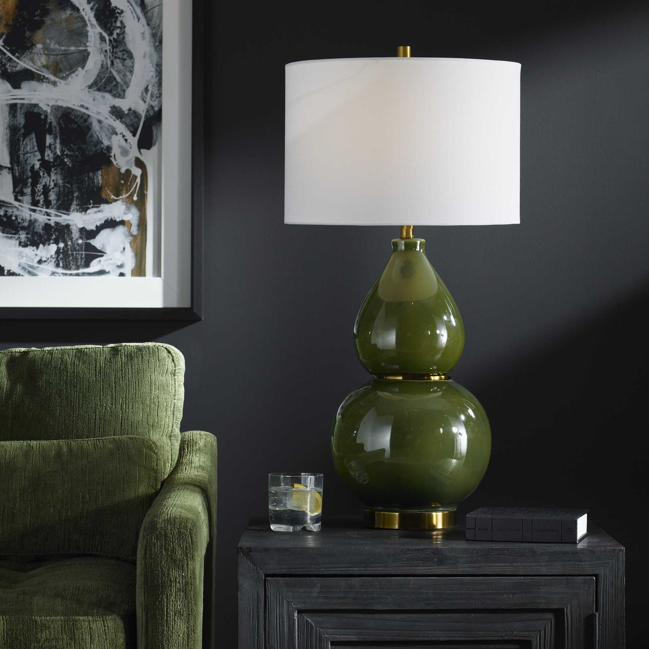Gourd Green Table Lamp large image 