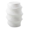 Winded Outdoor White Accent Table, Outdoor Table by Uttermost, 1'2.5" width x 1'8" height x 1'2.5" depth thumbnail 1