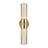 Cret 2 Light LED Brass Sconce thumbnail 3