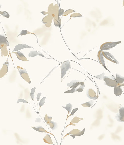 Linden Flower Soft Neutral Peel & Stick Wallpaper