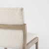 Tahoe Cream Boucle Upholstered and Light Brown Wood Armless Dining Chair thumbnail 10