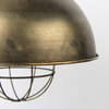 Dawson I 13x13.5 Silver Toned Metal Dome Pendant Light, by Mercana, 13" length x 13" width x 13.5" height thumbnail 6