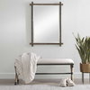 Abanu Gold Vanity Mirror, by Uttermost, 2'6" width x 3'3.75" height x 1.25" depth thumbnail 7