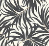 Bali Leaves Off White & Dark Grey Wallpaper, by York Wall, 27' length x 2'3" width x 0.02" depth thumbnail