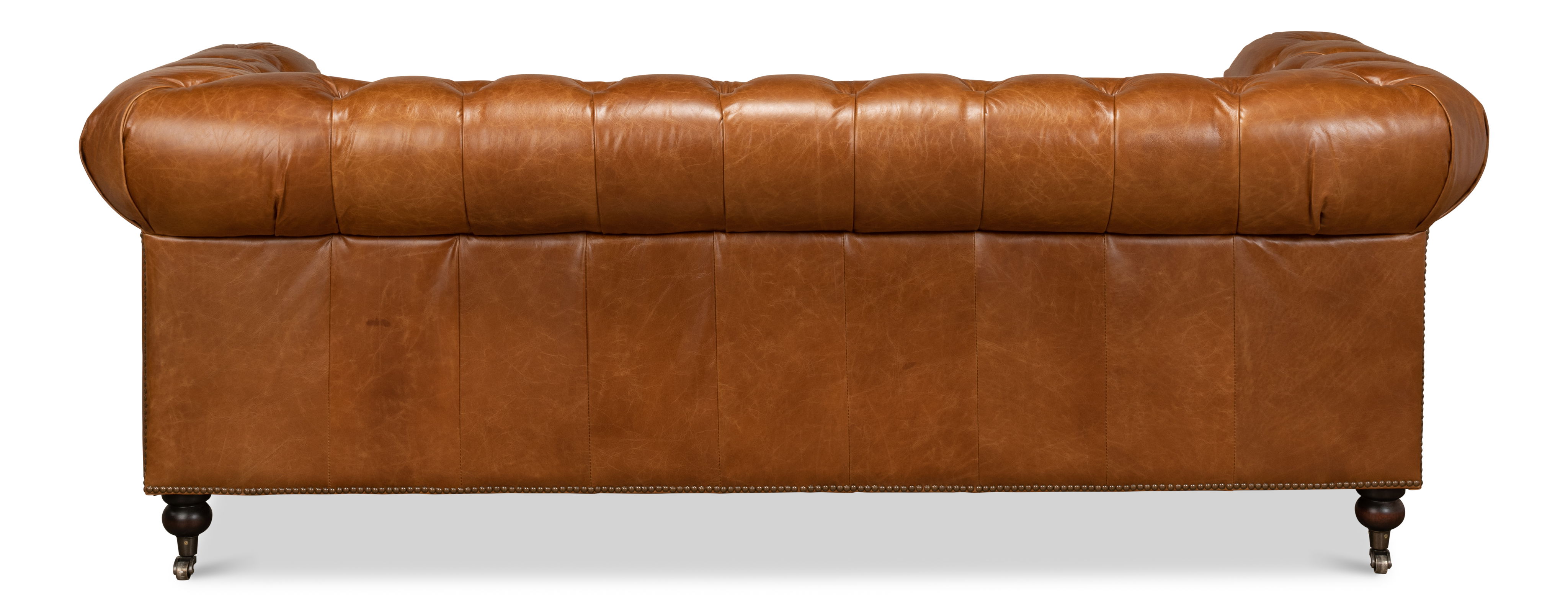 Tufted English Club Sofa, Cuba Brown large image 