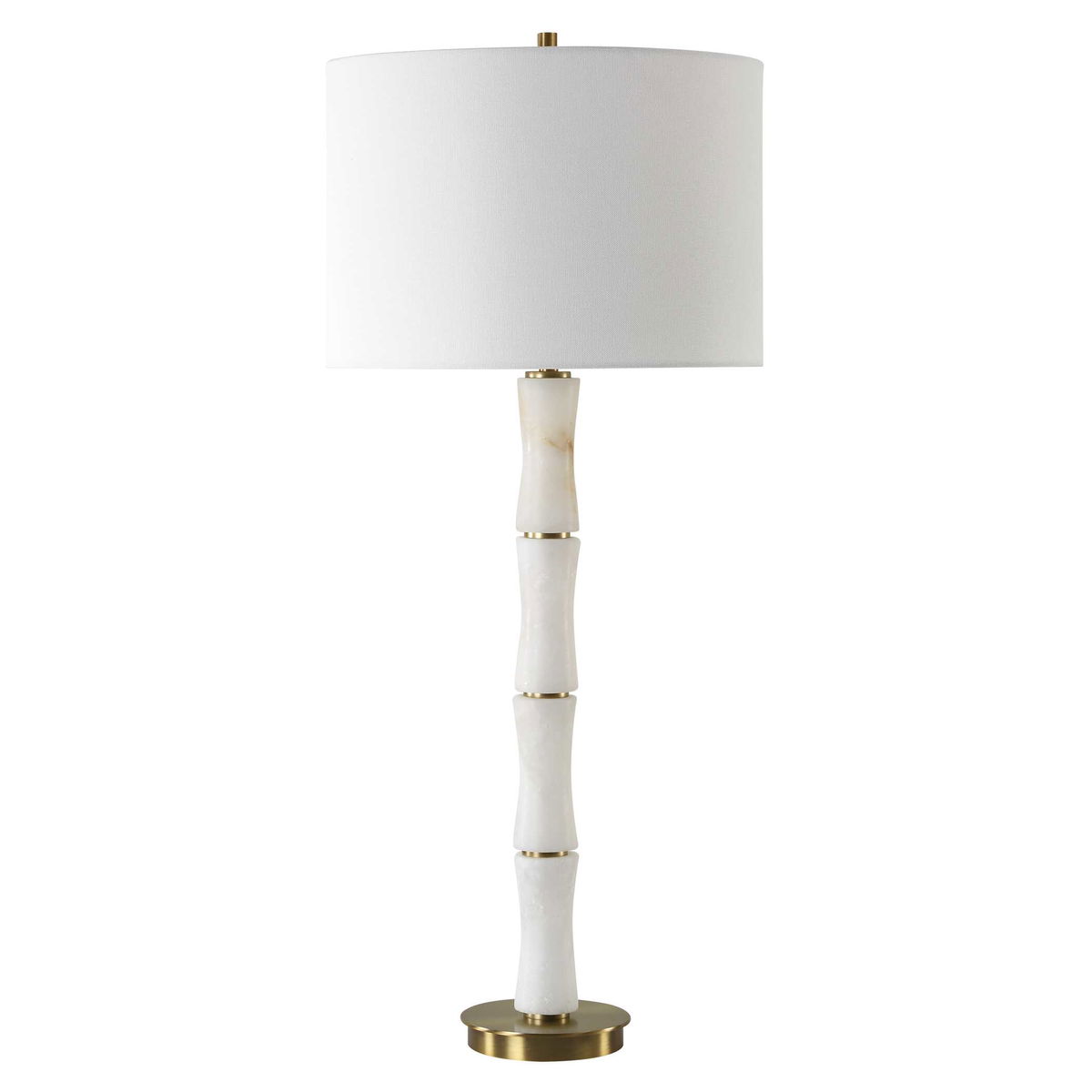 Unify Alabaster Table Lamp, by Uttermost, 14" width x 32.25" height x 14" depth View 5