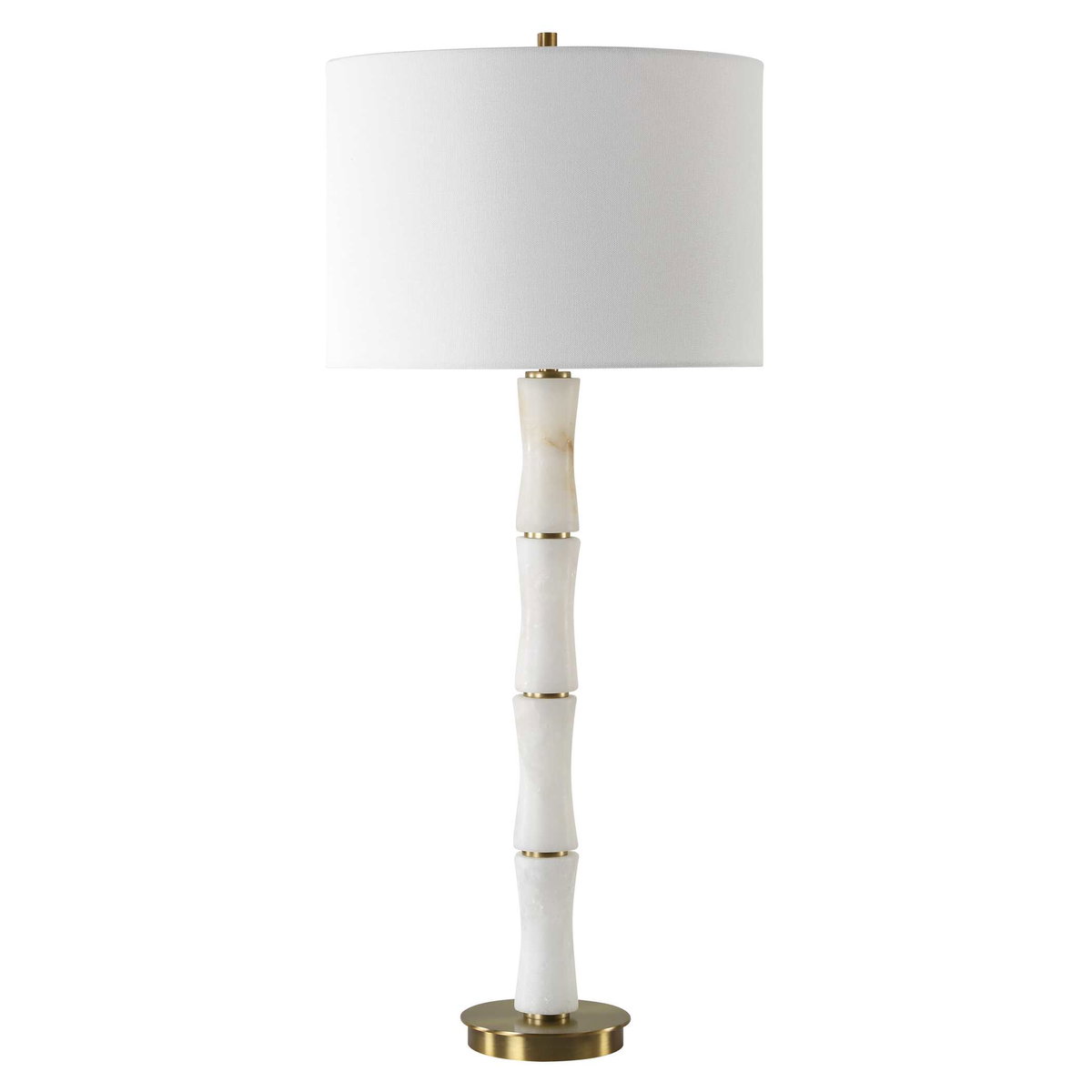 Unify Alabaster Table Lamp, by Uttermost, 14" width x 32.25" height x 14" depth View 5