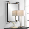 Ivey Rectangle Industrial Mirror, by Uttermost, 2'8.5" width x 3'6" height x 2.5" depth thumbnail 2