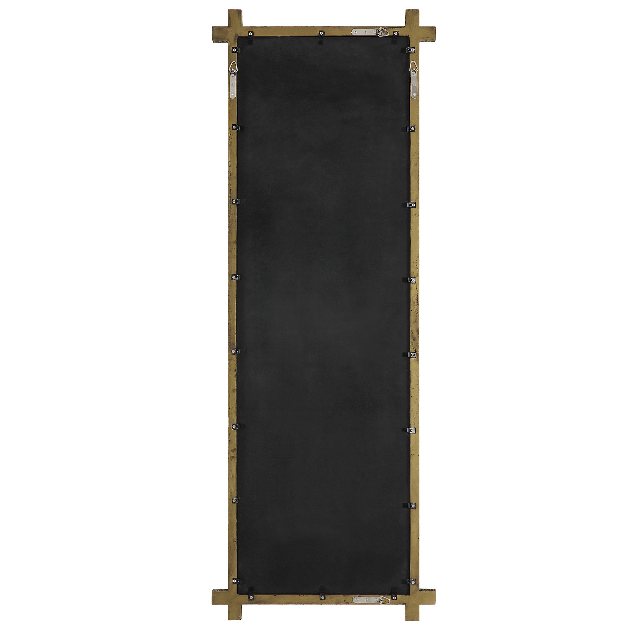 Abanu Ribbed Gold Dressing Mirror, by Uttermost, 22" width x 60.25" height x 1.25" depth View 10