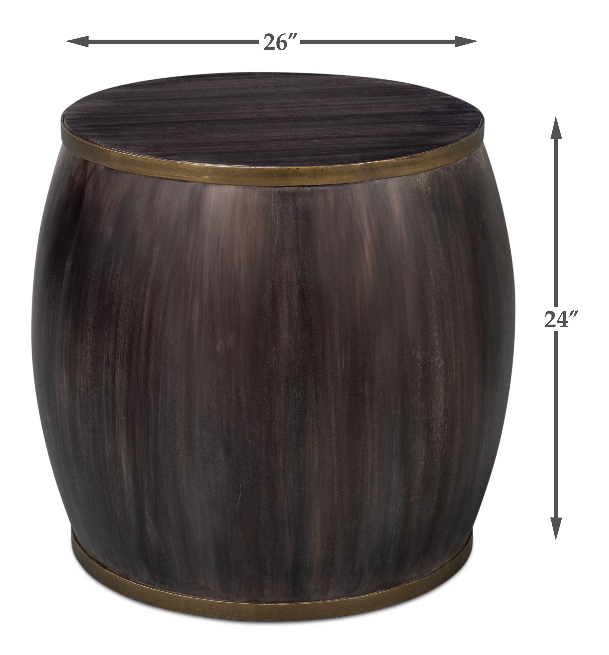 Details Side Table, Side & End Table by Sarreid, 26" length x 26" width x 24" height View 15