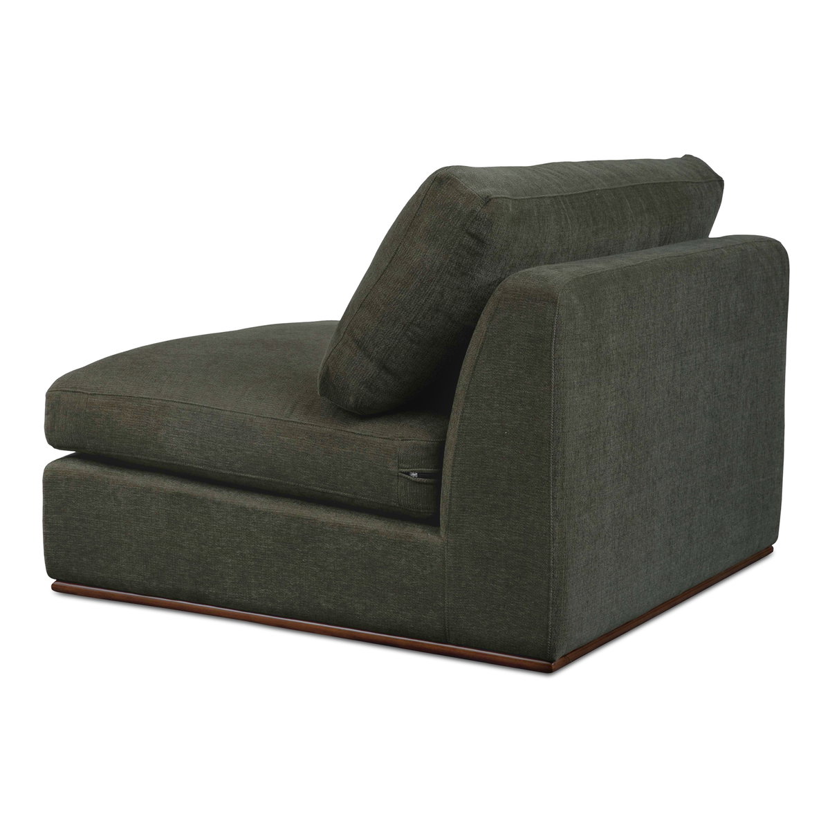 Rue Slipper Chair Deep Green, Accent Chair by Moe's Home, 41" width x 23.6" height x 41" depth View 2