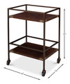 Trolley Side Table, by Sarreid, 1'2" length x 1'6" width x 2'1" height thumbnail 9