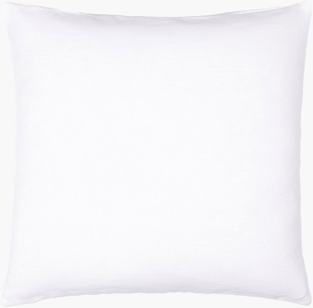 Linen Solid Lumbar Pillow Down, Decorative Pillow by Surya, 13" length x 20" width