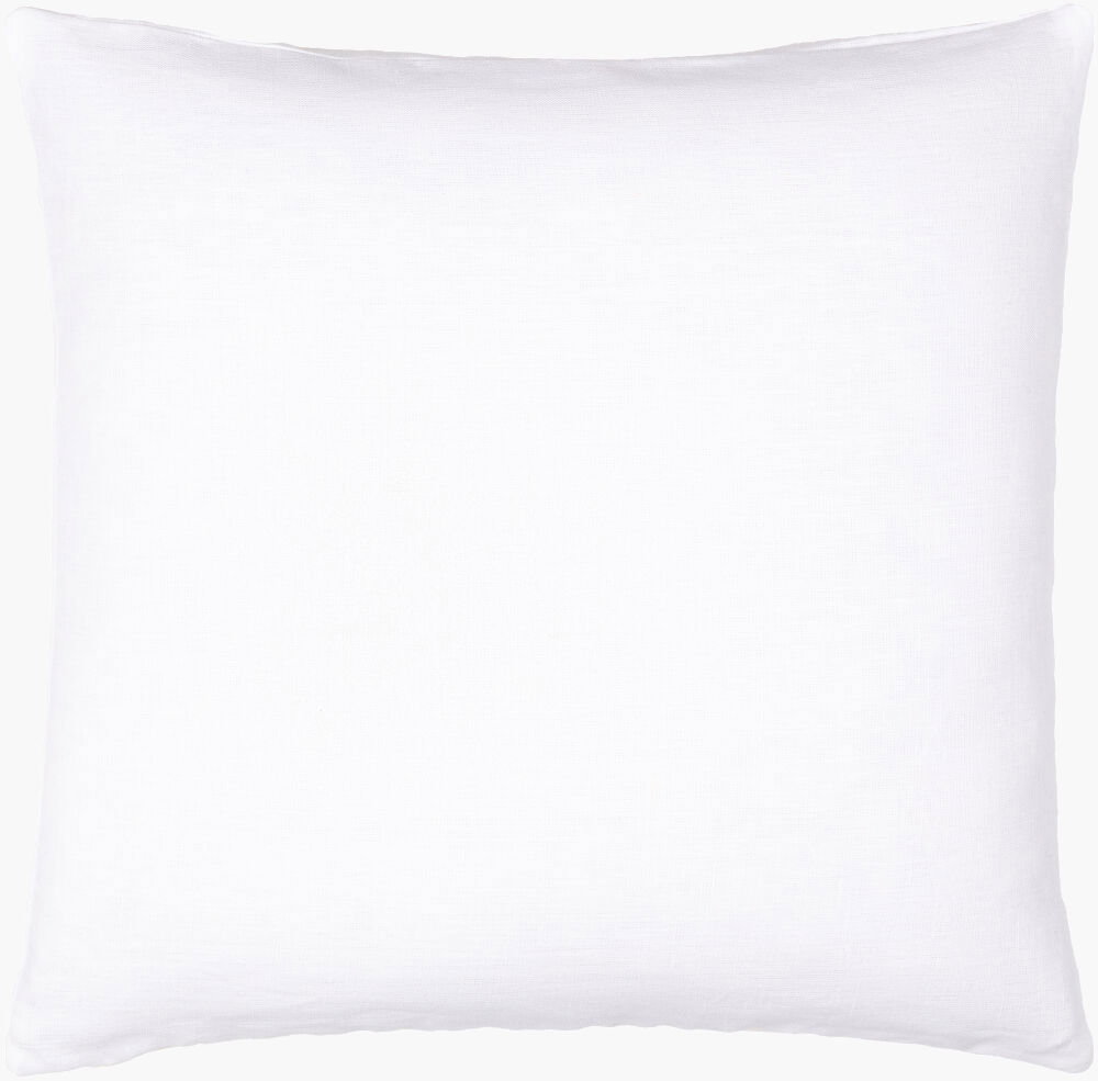 Linen Solid Lumbar Pillow Down, Decorative Pillow by Surya, 13" length x 20" width