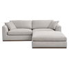 Rue Nook Modular Sectional Flecked Grey, Sectional Sofa by Moe's Home, 95.2" width x 23.6" height x 81.8" depth thumbnail 1