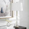 Annora Glossy White Table Lamp, by Uttermost, 15" width x 34" height x 15" depth thumbnail 4