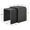 Interpose Nesting Side Table Set/2, Side & End Table by Uttermost, 22" width x 22" height x 18" depth thumbnail 3