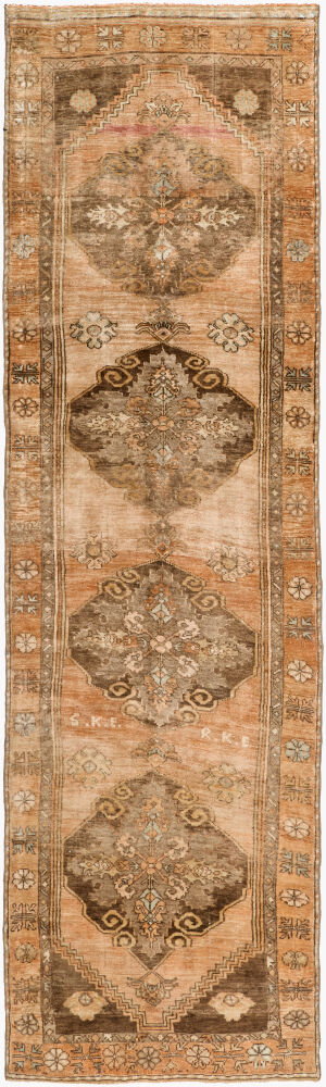 Antique One of a Kind Handmade Rug, by Surya, 10'7.95" length x 3'1.4" width