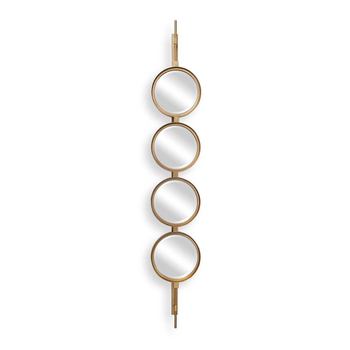 Button Gold Mirror, by Uttermost, 9.87" width x 4'11.87" height x 3.12" depth View 1