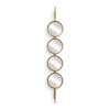 Button Gold Mirror, by Uttermost, 9.87" width x 4'11.87" height x 3.12" depth thumbnail 1