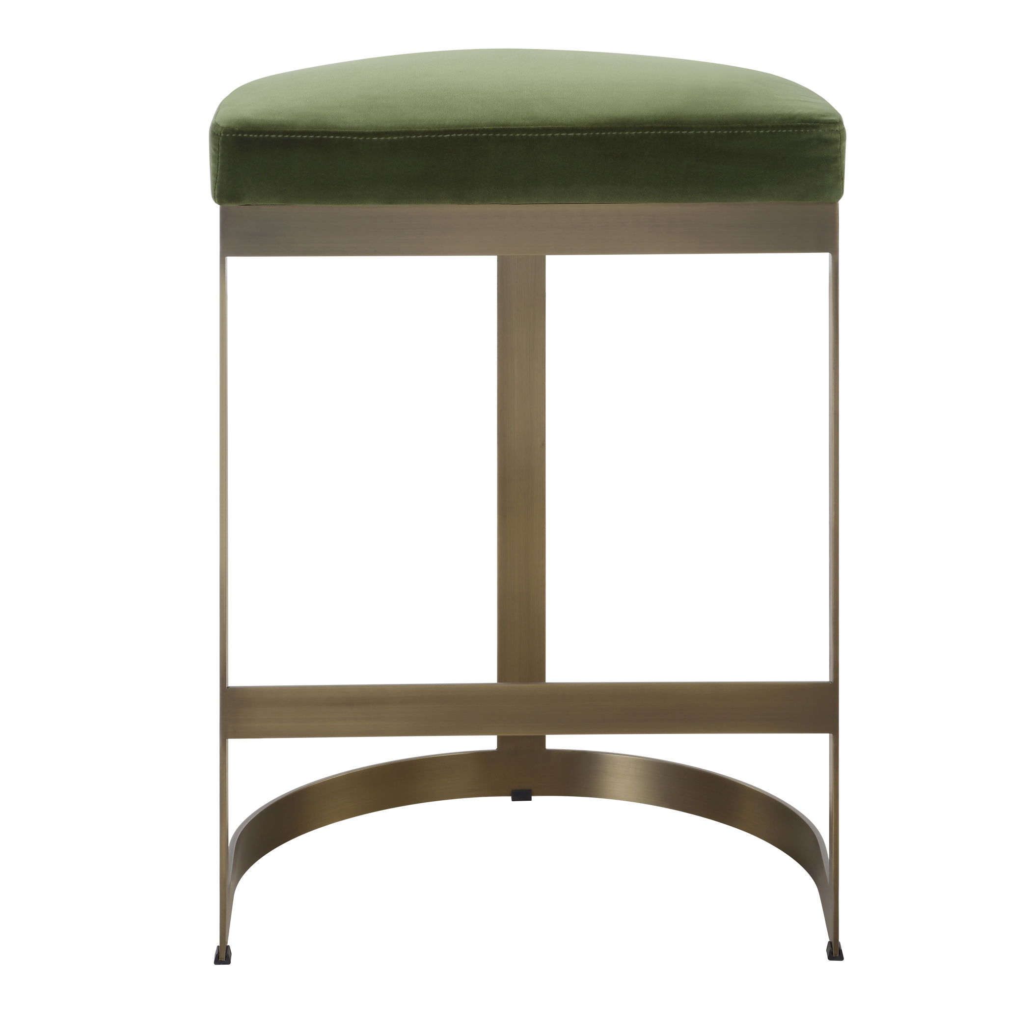 Ivanna Brass Moss Counter Stool large image 