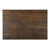 Joel Coffee Table Dark Brown, by Moe's Home, 42" width x 15" height x 42" depth thumbnail 6