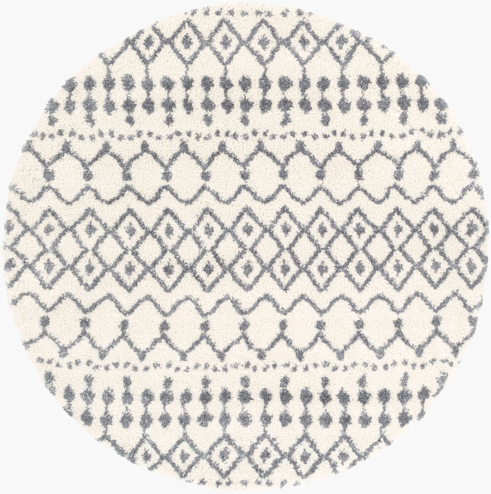 Maroc Shag Machine Woven Rug, by Surya, 6'6.74" length x 6'6.74" width