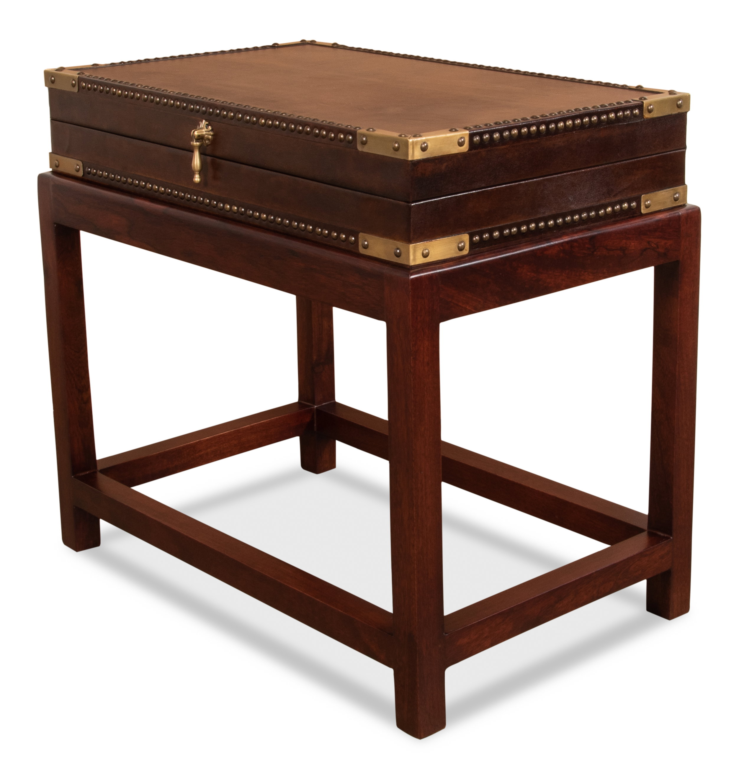 Winchester Box On Stand, Side & End Table by Sarreid, 27" length x 17" width x 24" height View 1