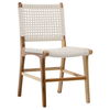 Diaz Dining Chair White Rope, by Dovetail, 19" width x 34" height x 22" depth thumbnail 1