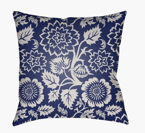 Moody Floral Accent Pillow