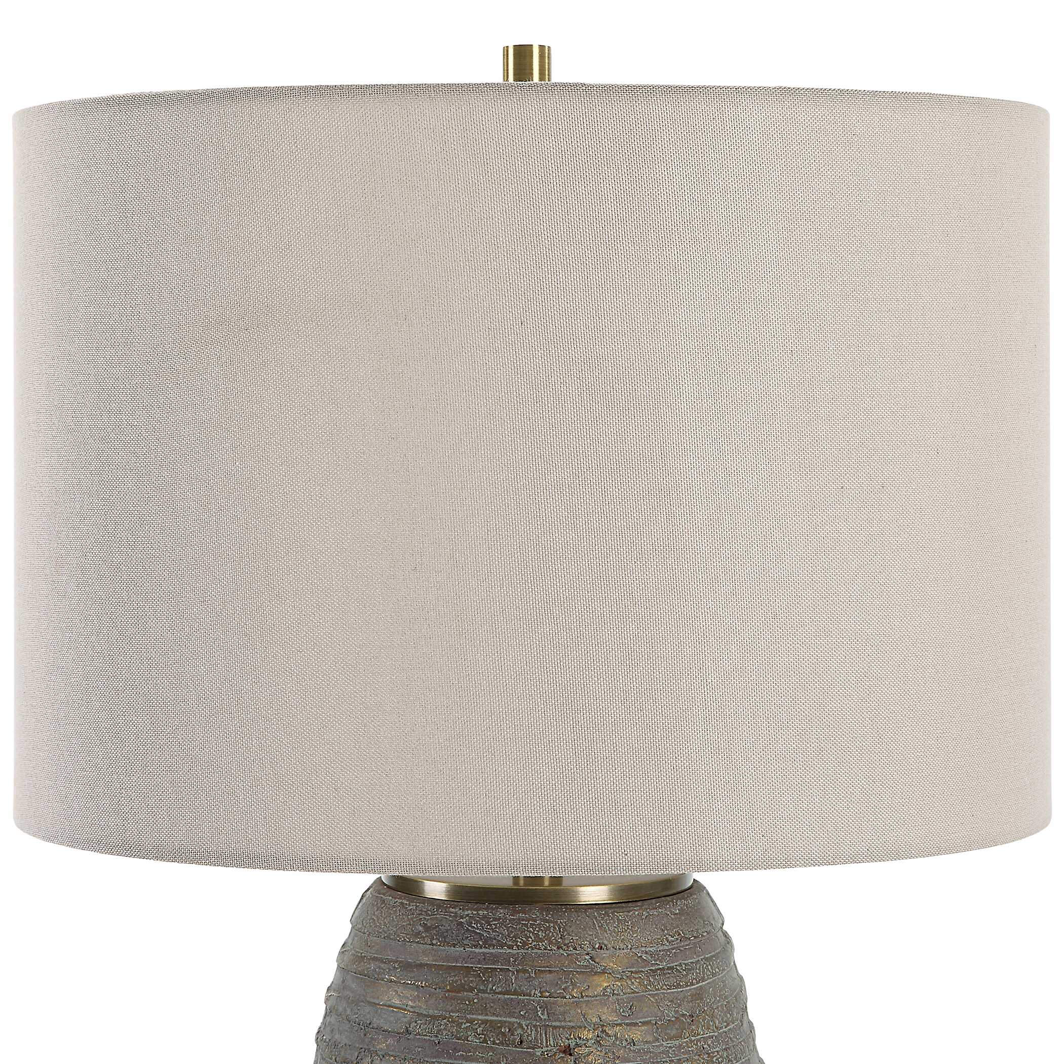 Gorda Bronze Ceramic Table Lamp, by Uttermost, 15" width x 22.5" height x 15" depth View 6