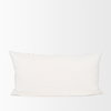 Jayden 14x26 Cream with Black Print Linen Lumbar Decorative Pillow Cover, by Mercana, 14" length x 26" width x 0.2" height thumbnail 5