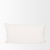 Jayden 14x26 Cream with Black Print Linen Lumbar Pillow Cover, Decorative Pillow by Mercana, 14" length x 26" width x 0.2" height thumbnail 5