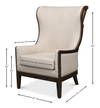 Nolan Chair, by Sarreid, 2'9" length x 2'7" width x 3'9" height thumbnail 13