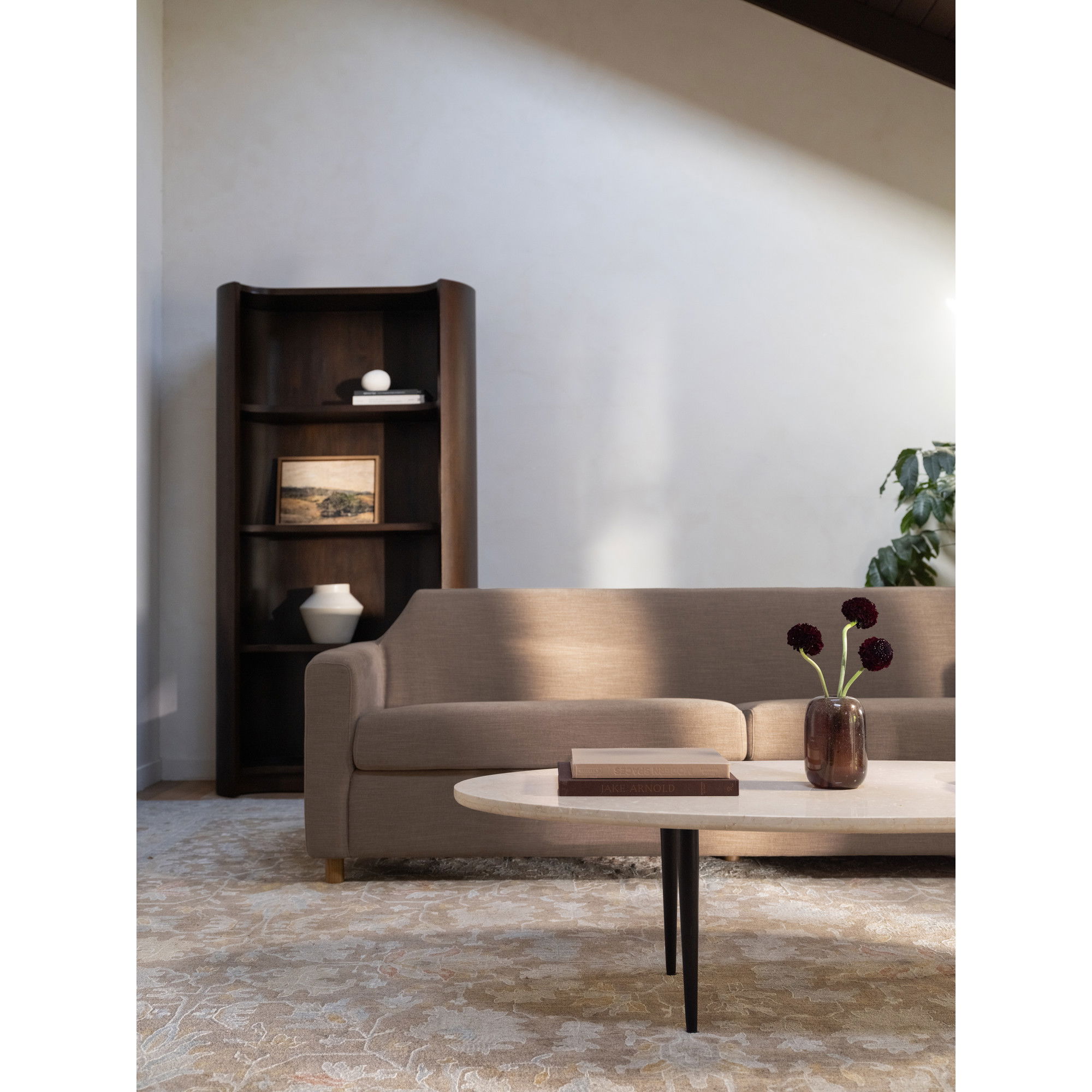 Finch Sofa Soft Brown, Sofas & Sectional by Moe's Home, 92" width x 31" height x 33" depth View 9