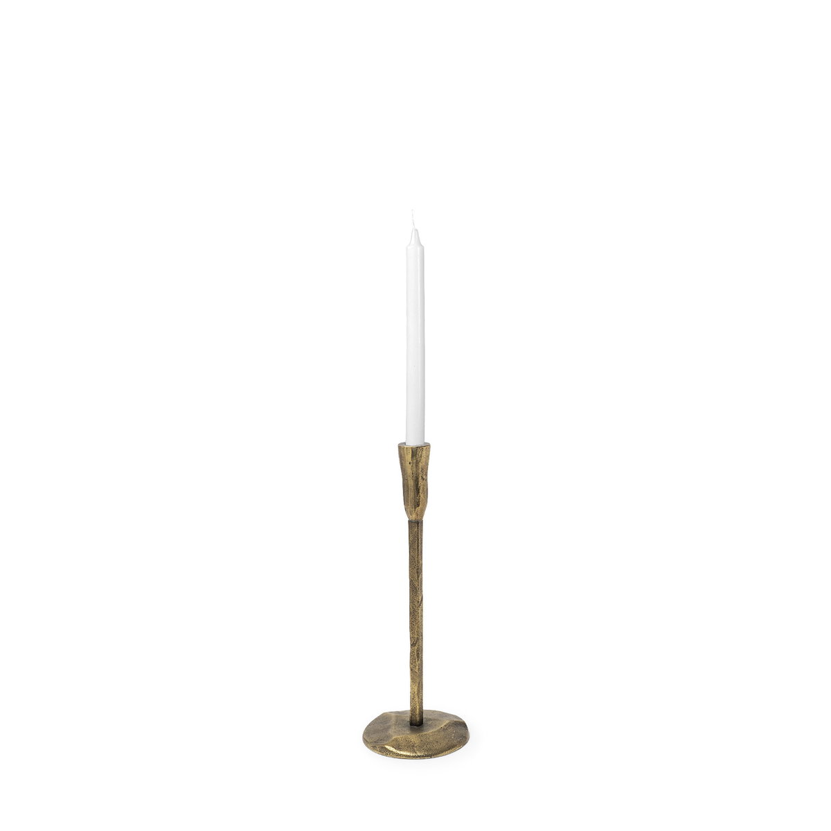 Levit (Small) Gold Table Candle Holder, Candles & Candle Holder by Mercana, 5" length x 5" width x 14" height View 1